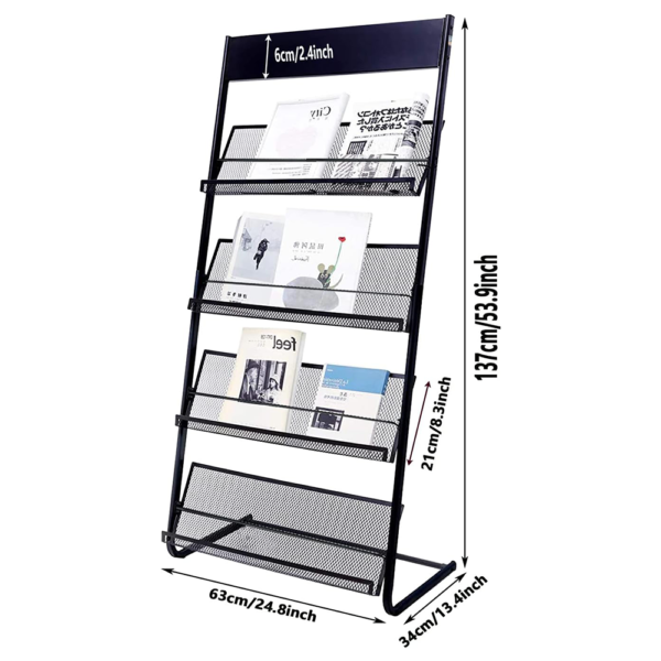 4 tier magazine display stand (copy)